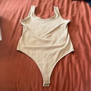 Abercrombie & Fitch tan/nude thong body suit size XL